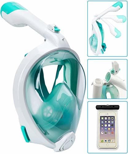 Lugar Bestlus Full Face Snorkel Mask Máscara de Snorkel Versión Plegable 3.0 Vista