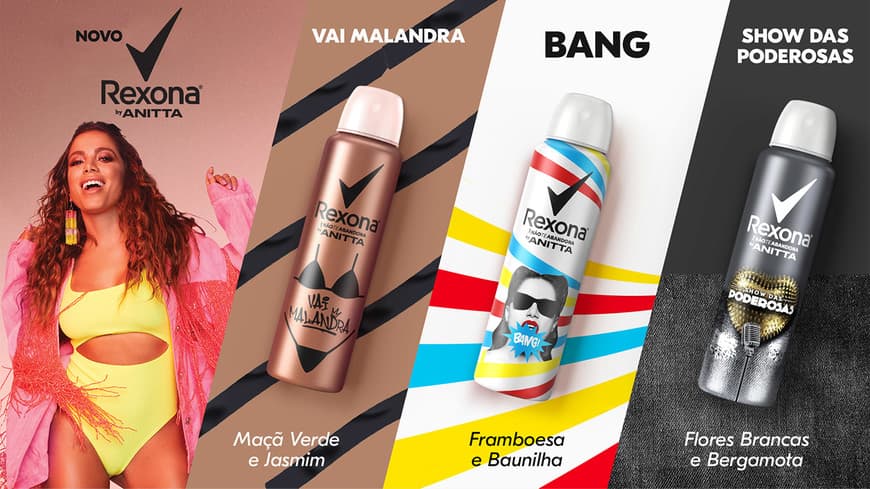 Product Rexona Não te abandona by Anitta