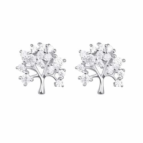 Producto Pendientes Luxenter Árbol vida en plata y circonita