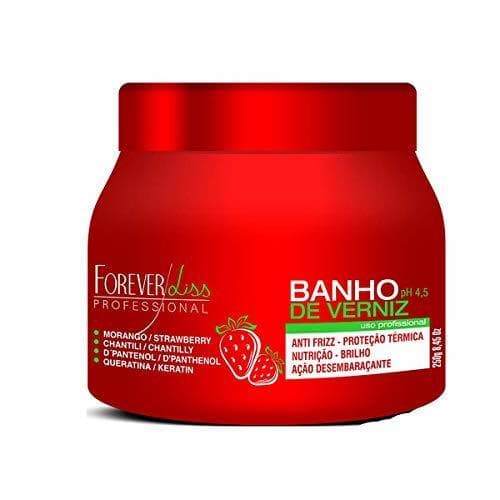 Belleza Forever Liss Banho de Verniz Strawberry D Pantenol máscara de recuperación del