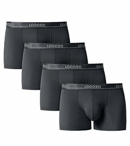 Producto LAPASA Pack de 4 Calzoncillos Bóxer Hombre de Verano Micromodal Ultra Suave