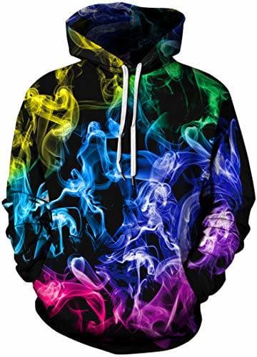 Producto Chaos World Hombres Sudaderas con Capucha cordón Bolsillos 3D Impreso Pullover Hoodies