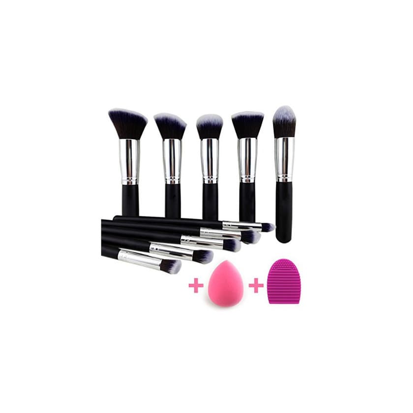 Producto BEAKEY Set de Brochas de Maquillaje Profesional, Synthetic Kabuki Premium para Base