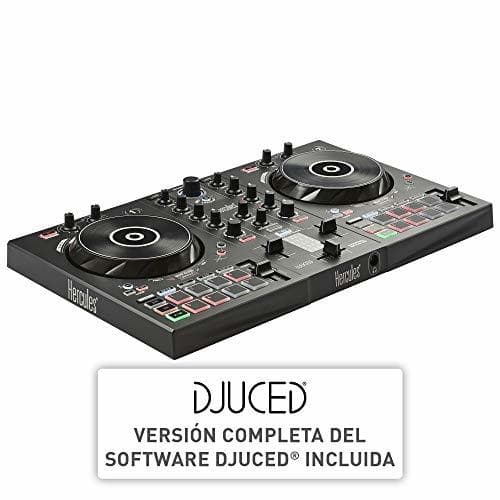 Electrónica Hercules DJControl Inpulse 300 - Controlador DJ USB - 2 Pistas con 16 Pads y Tarjeta de