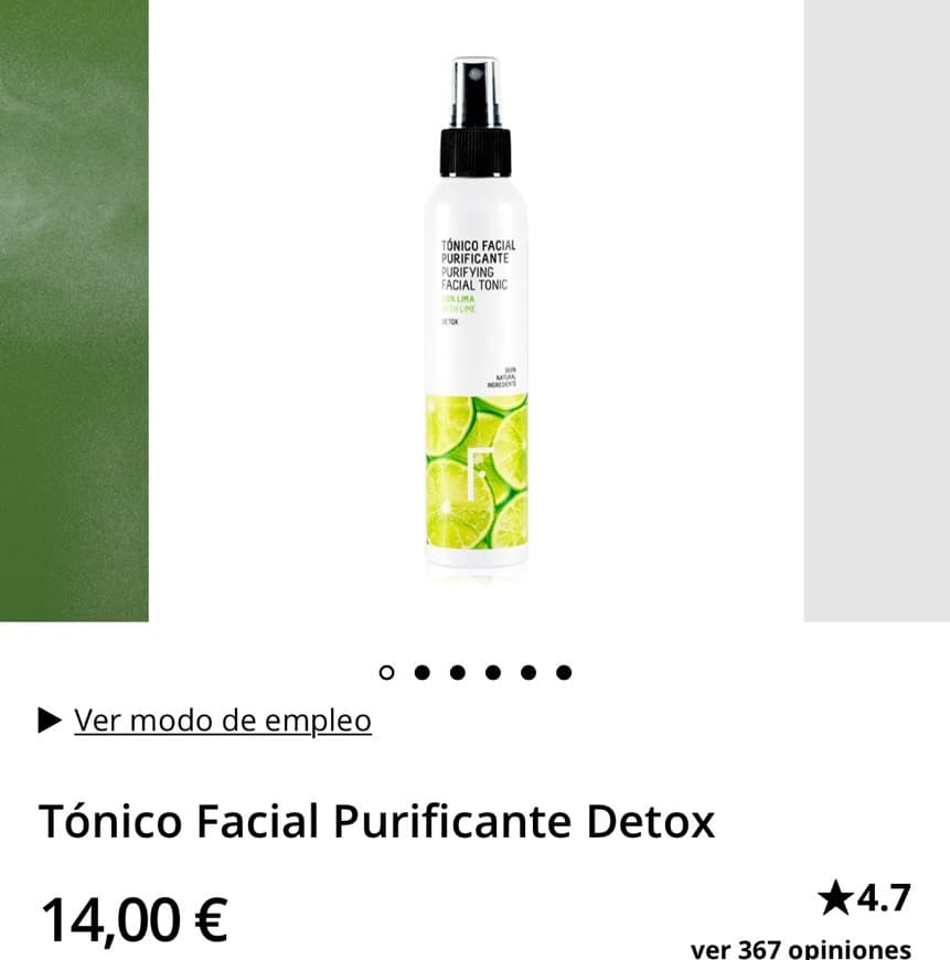 Moda Tónico Facial Purificante Detox