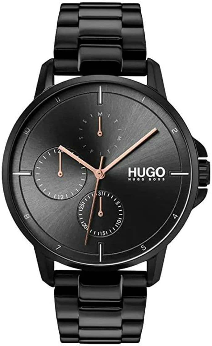 Fashion Hugo Boss Aço Preto 1530127