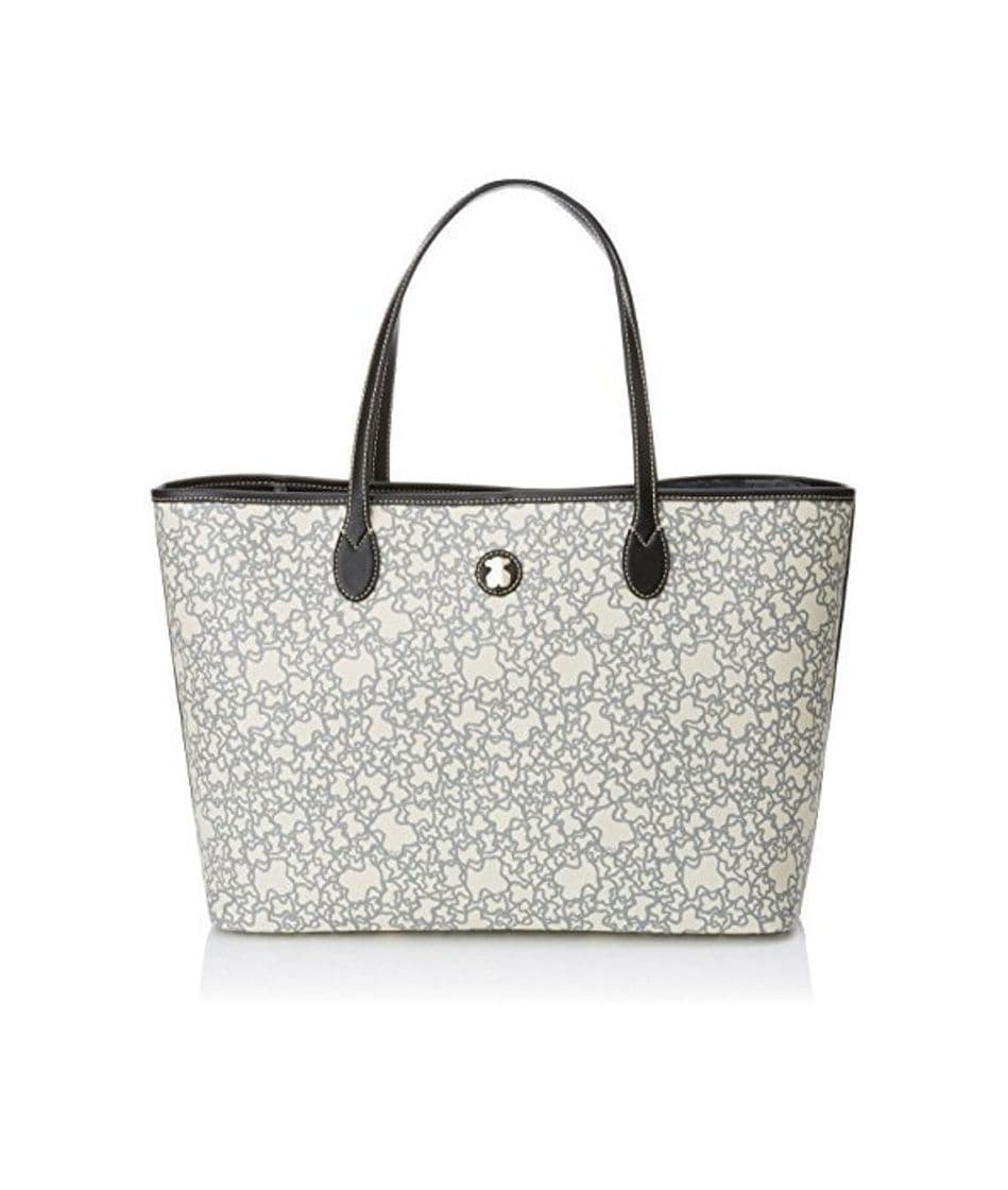 Fashion Tous Kaos Mini Lona, Bolso Totes para Mujer, Beige