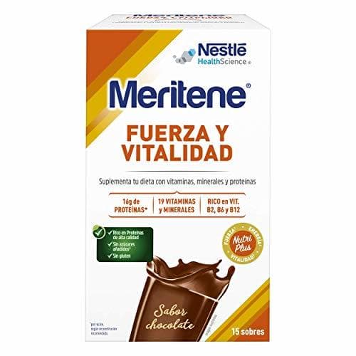 Belleza MERITENE de Nestlé Health Science -FUERZA Y VITALIDAD Batido Chocolate - Estuche