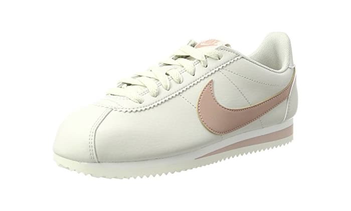 Fashion Nike Classic Cortez Leather, Zapatillas para Mujer, Beige