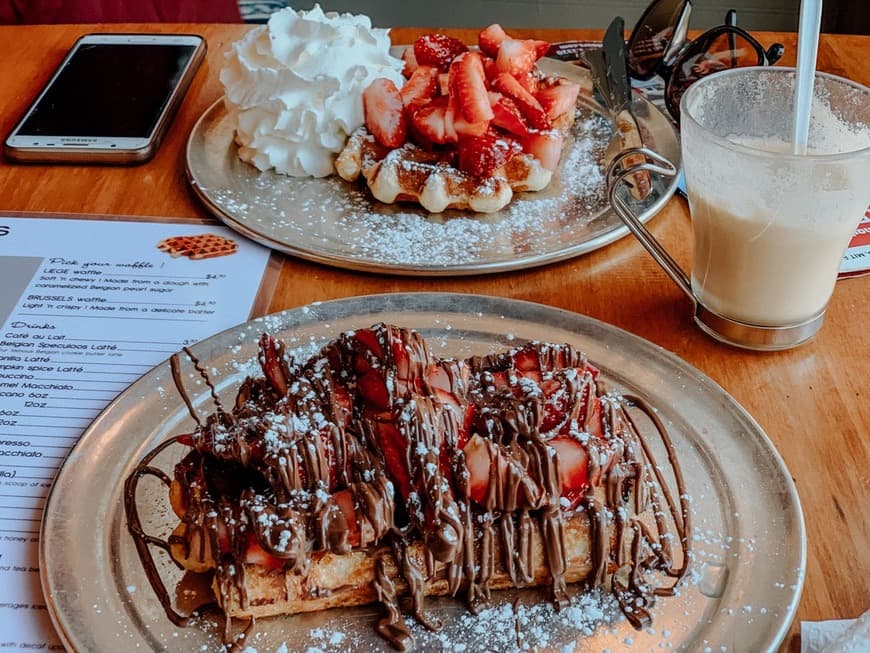 Lugar Zinneken's Belgian waffles @ MarketStreet Lynnfield