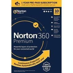 Place Norton 360 Premium 2020 - Antivirus software para 10 Dispositivos y 1