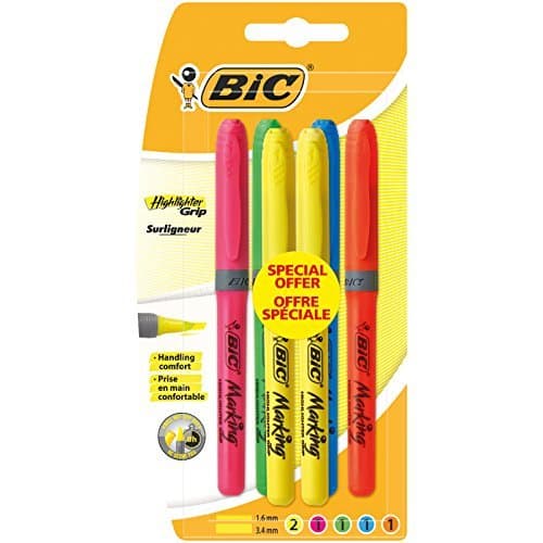 Product BIC Highlighter Grip Marcadores punta media