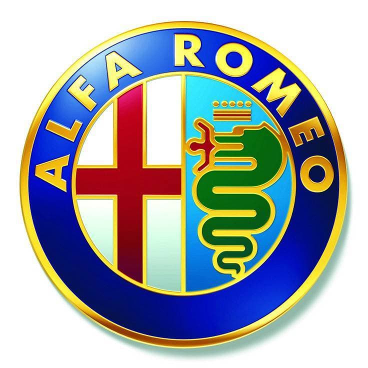 Producto 2 Emblemas escudo Alfa Romeo oro logotipo 74 mm capó delantero trasero