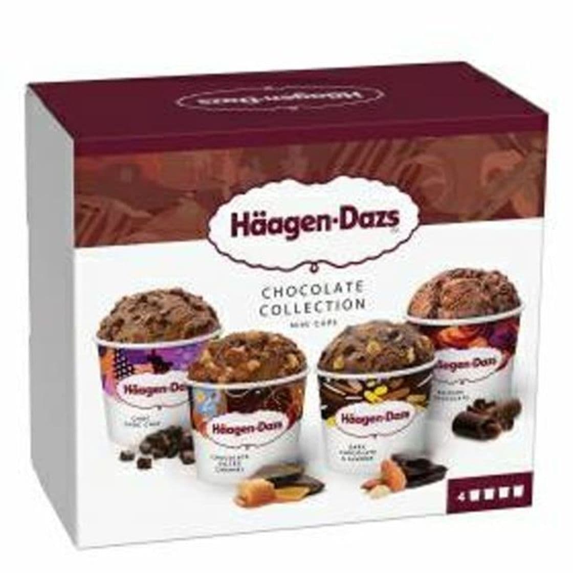 Moda Mini helados de chocolates Collection Häagen Dazs pack 

