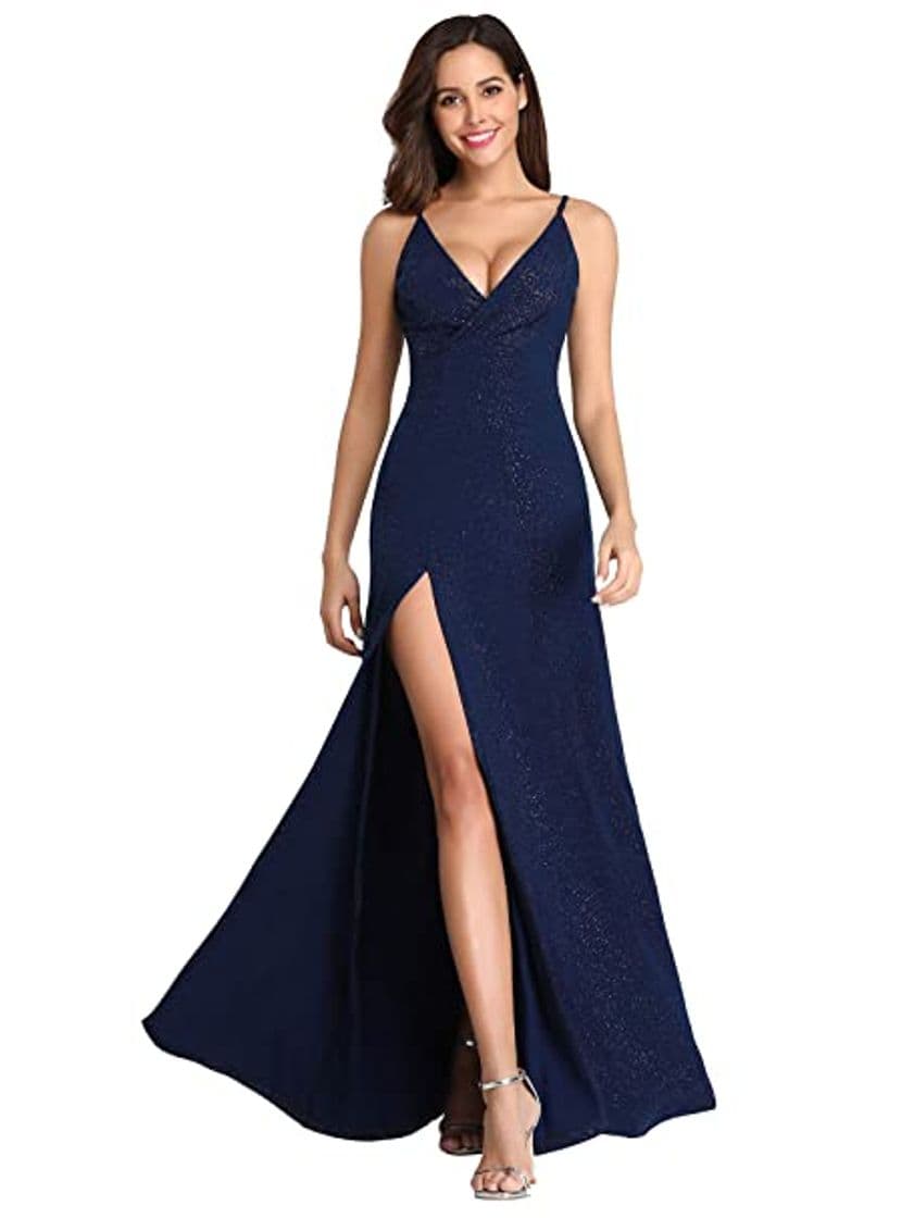 Product Ever-Pretty a Sirena Tul Vestido de Noche Cuello en V sin Respaldo