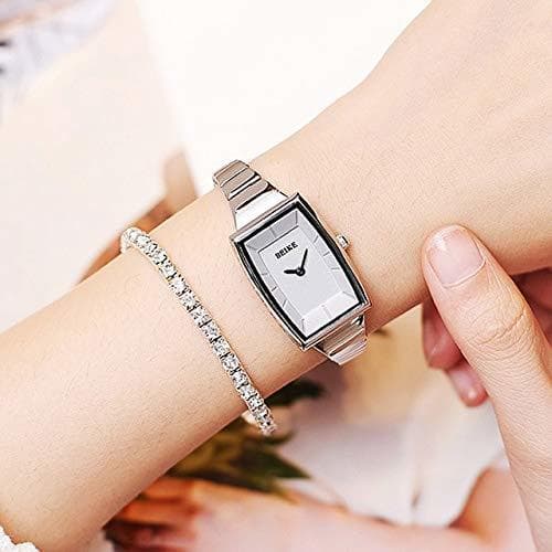 Product TCEPFS Relojes de Acero Inoxidable para Mujer Moda Simple Marca Dial Rectangular