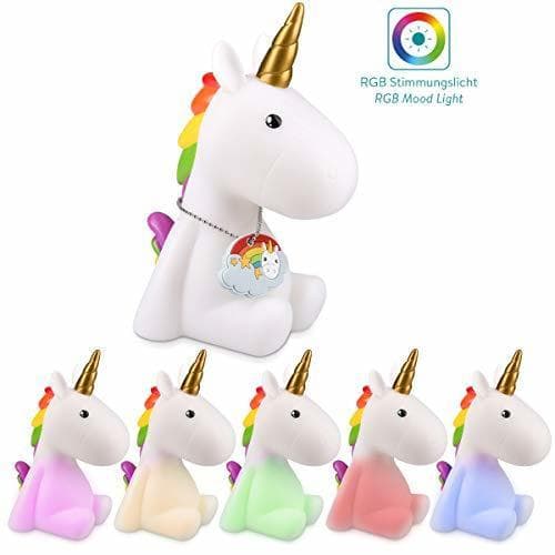 Producto Navaris lámpara nocturna LED con diseño de unicornio