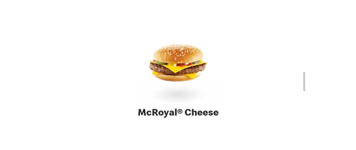 Product McRoyal Cheese