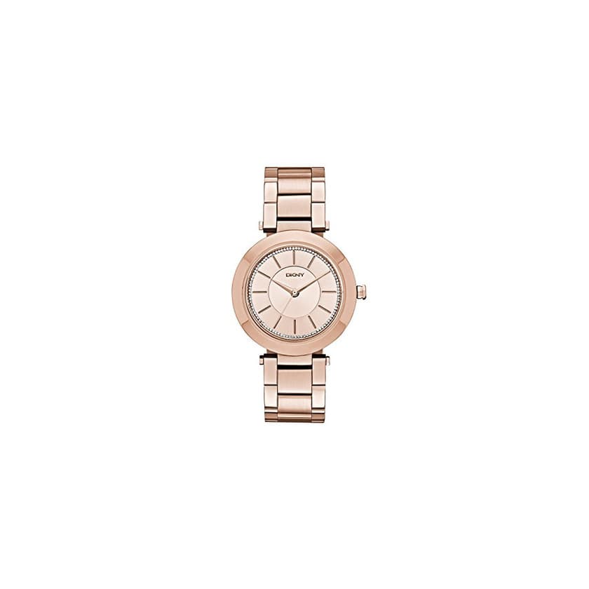 Moda DKNY Reloj de cuarzo para mujer con color blanco esfera analógica pantalla