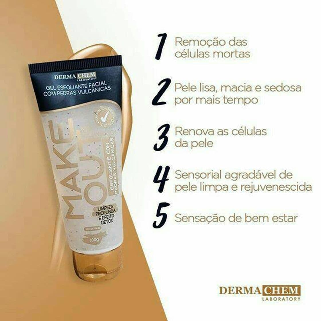 Moda Sabonete esfoliante facial Derma Chem