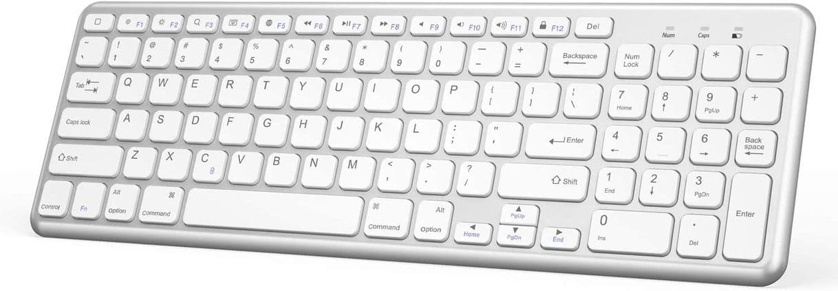 Fashion OMOTON iPad Keyboard, Bluetooth Keyboard with Numeric Keypad