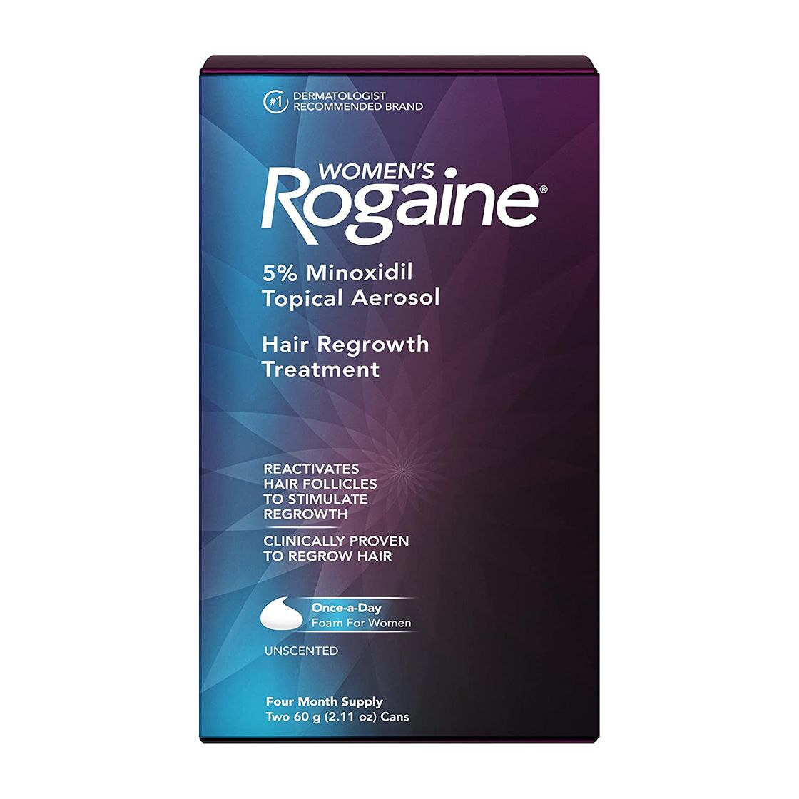 Product Women's Rogaine 5% Minoxidil Foam for Hair Thinning and Loss