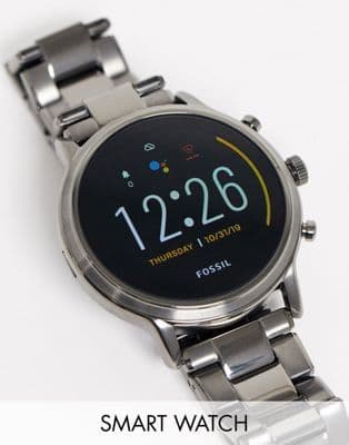 Fashion Fossil FTW4024 Gen5 smart watch in gunmetal | ASOS