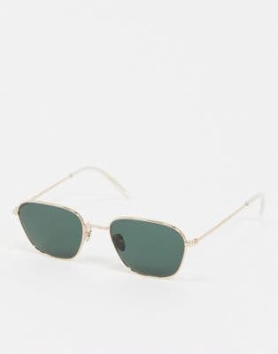 Fashion Monokel square sunglasses in gold | ASOS