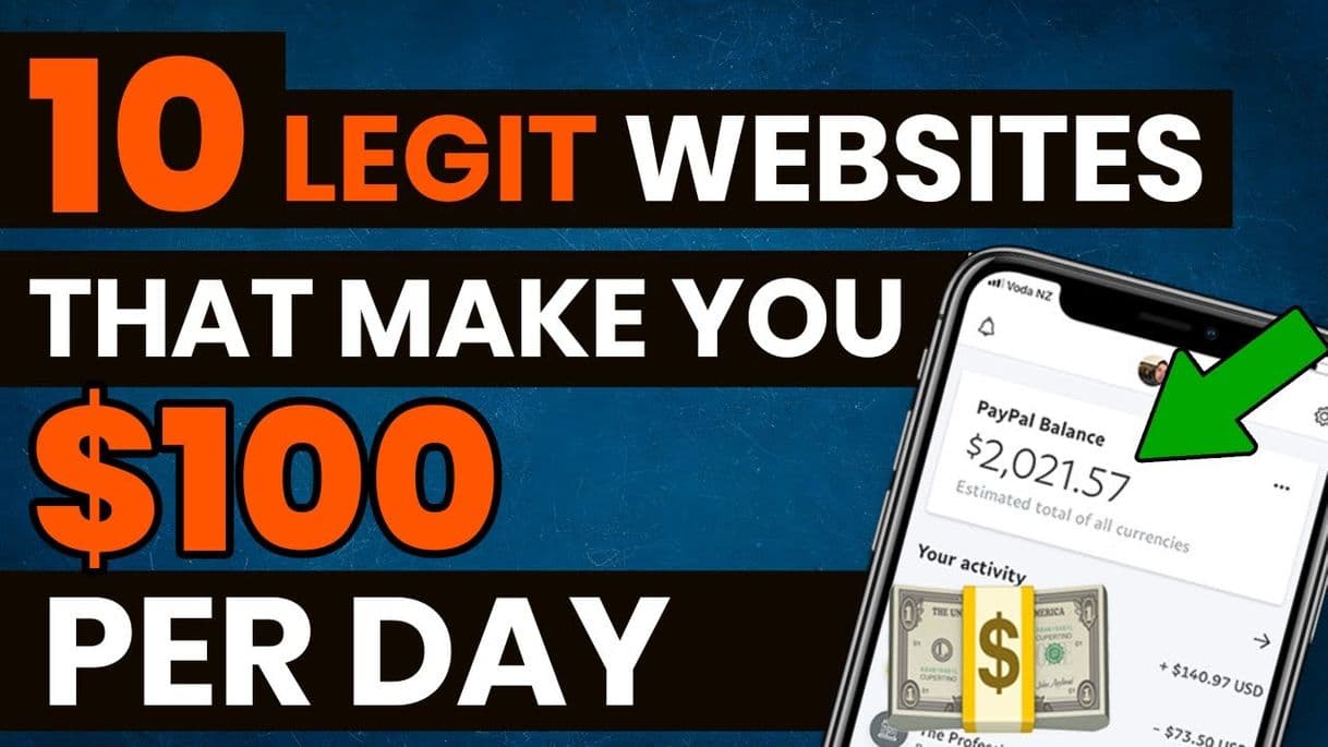 Fashion 10 Legit websites to make 100$/day working from home