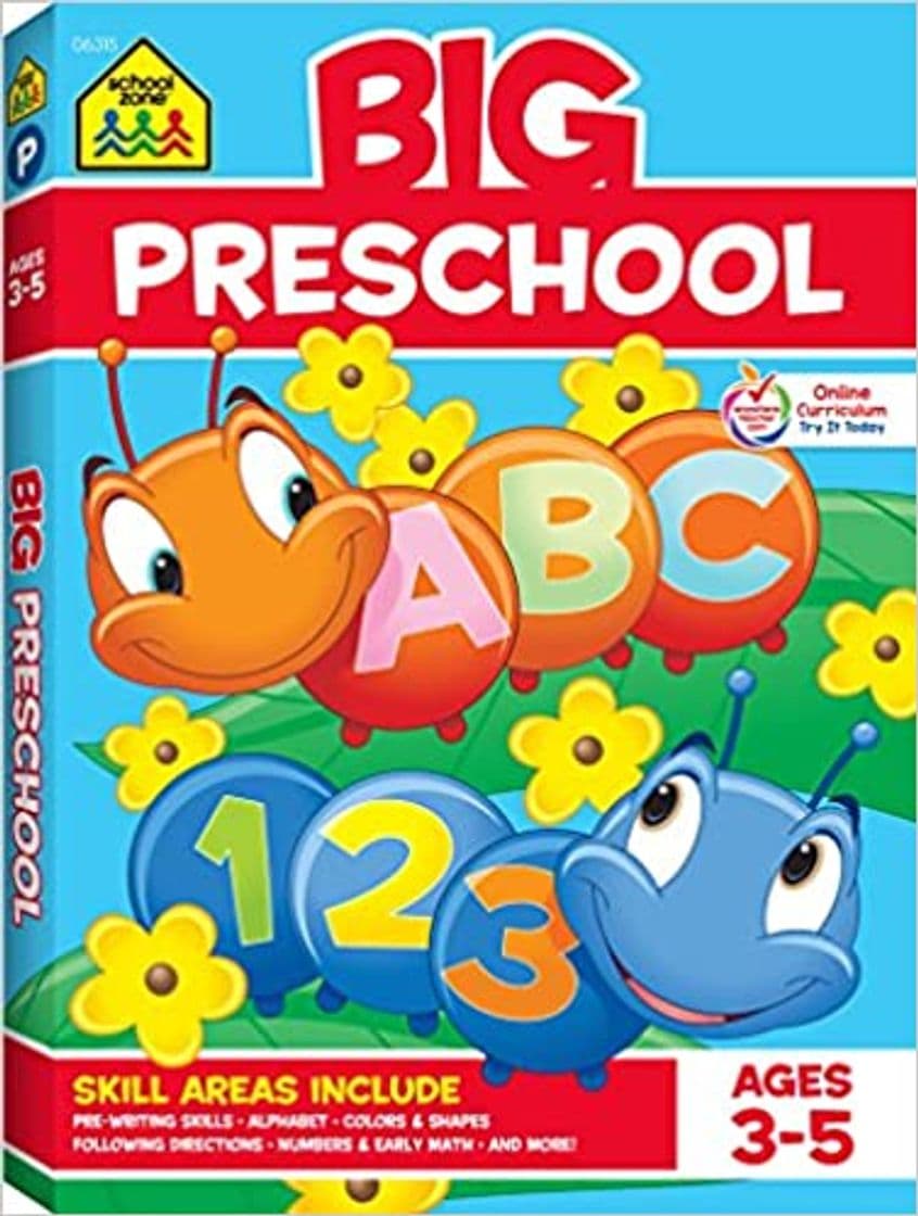 Fashion School Zone - Big Preschool Workbook - Ages 3 and Up