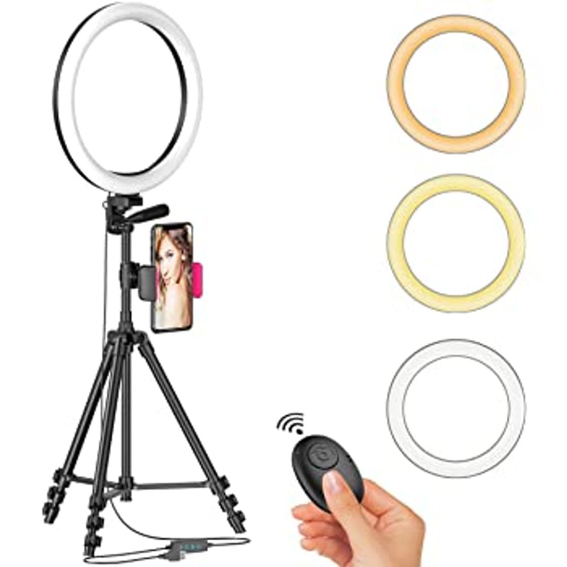 Fashion 12" LED Selfie Ring Light with Tripod Stand & Cellphone Hold