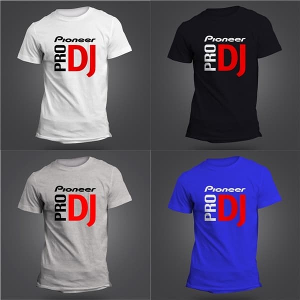 Product Pioneer pro dj Men's casual short-sleeved T-shirt