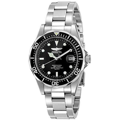 Moda Invicta 8932 Pro Diver Reloj Unisex acero inoxidable Cuarzo Esfera negro