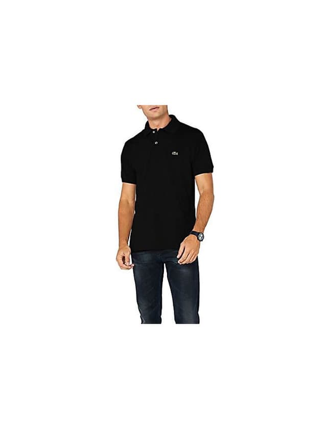 Fashion Lacoste L1212 Camiseta Polo, Negro