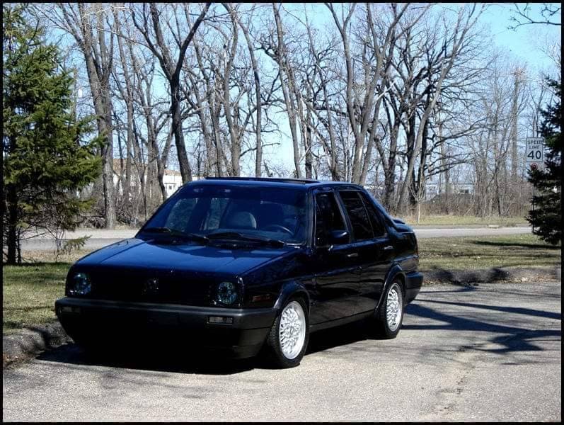 Fashion Wolkswagen jetta black 1991