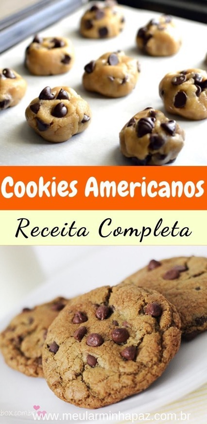 Moda Receita cookies americanos 