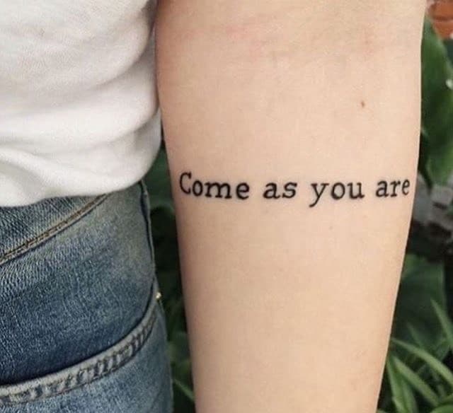 Fashion “Come as you are” Tatto