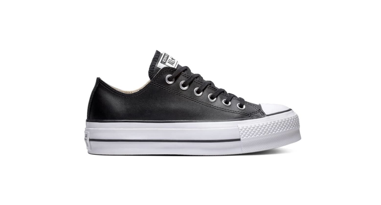 Product Converse bajas negras cuero