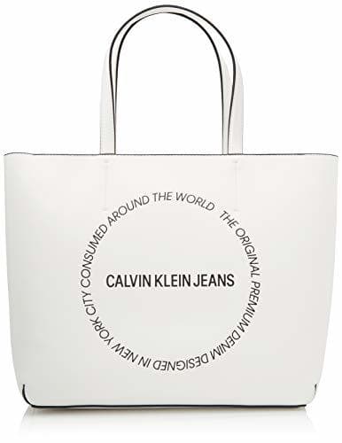 Place Calvin Klein - Sculpted Ew Tote 29, Bolsos totes Mujer, Blanco