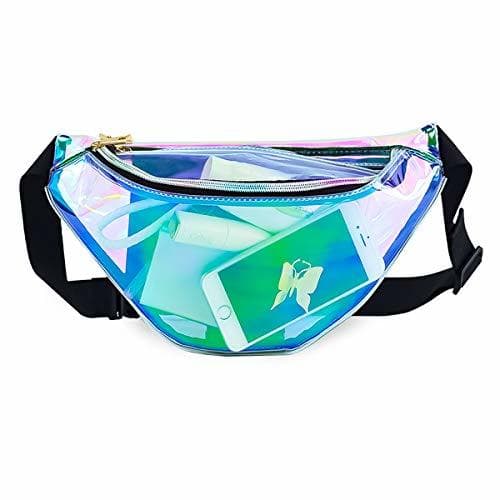 Product Holographic Shiny Neon Waist Fanny Pack Waterproof For Women Girls Men