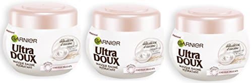 Place Garnier – Ultra suave Délicatesse de avena – Máscara Cabello Finos delicadas y –  – Juego de 3