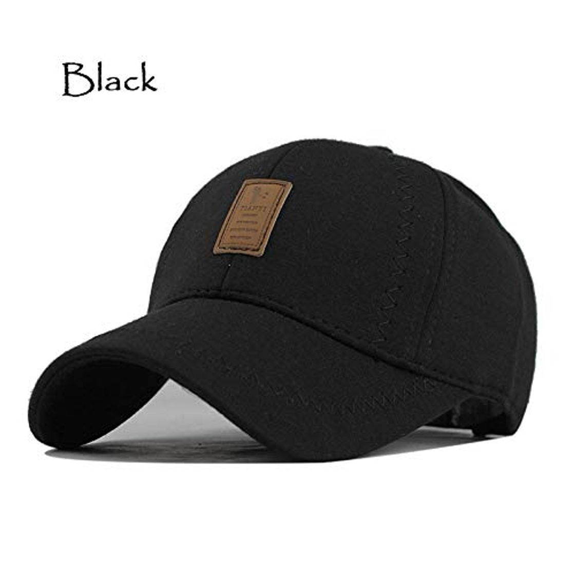 Fashion Gorra De Beisbol Sombrero Gorra De Algodón Gruesa Y Cálida Gorra De Béisbol Bone Snapback Gorra De Papá Sombrero De Punto para Mujer Sombreros Ajustados para Hombres Fx Fx Negro Ajustable