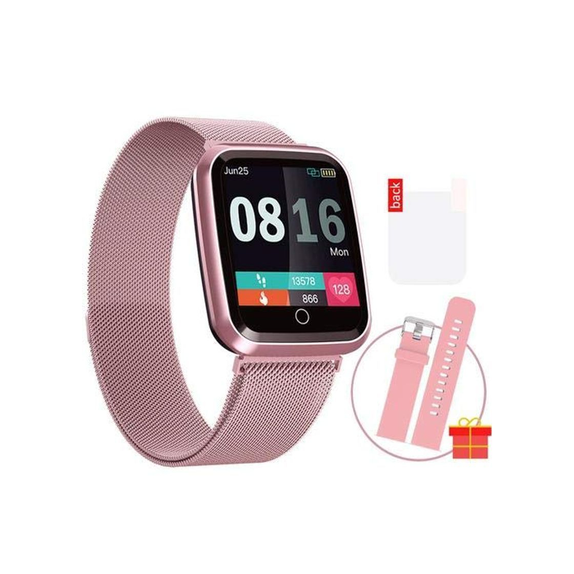 Product terferein Reloj Inteligente A Prueba De Agua Hombres Mujeres Fitness Pulsera Monitoreo