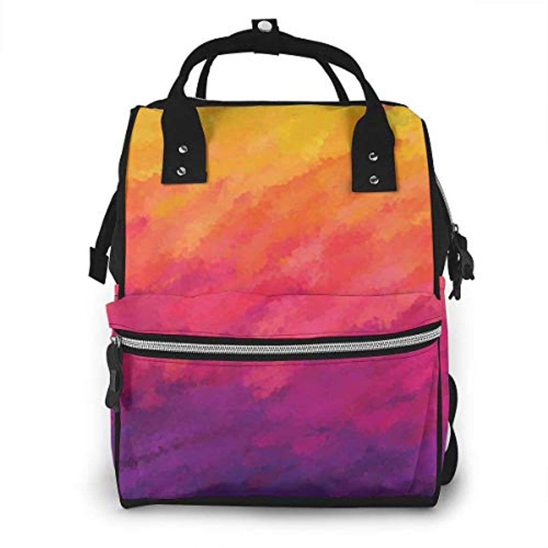 Producto nbvncvbnbv Bolsa de pañales con efecto Ombre estilo acuarela Mochila multifunción impermeable para viaje Mochila Bolsas para pañales para el cuidado del bebé Gran capacidad Elegante y duradera