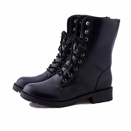 Product Magssdy Botas de Nieve Botines de Mujer Tallas Grandes 34-42 con Cordones