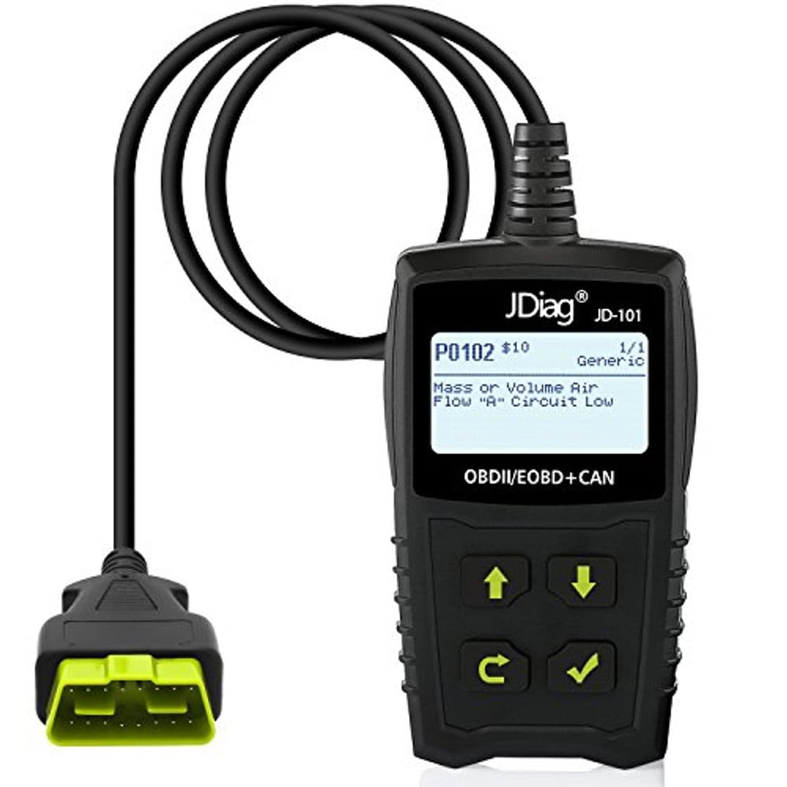 Product jdiag OBD2 Auto diagnóstico OBD II Escáner de códigos para todos los