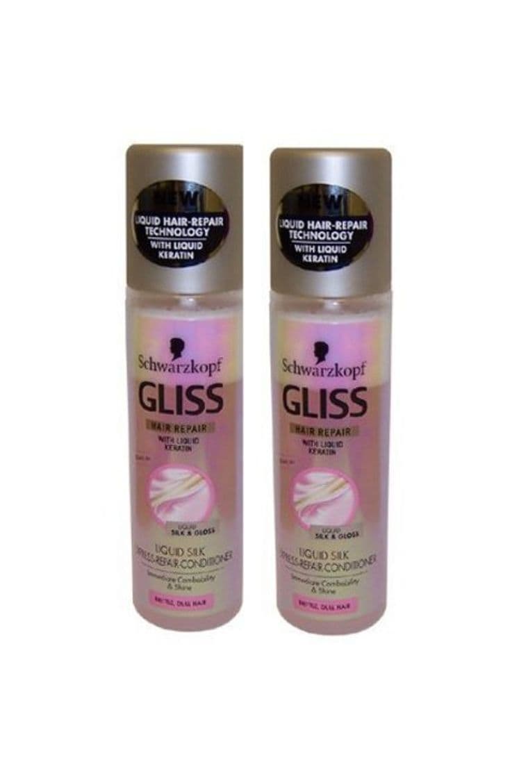 Beauty Schwarzkopf Gliss Líquido Seda sin Aclarado Hair Spray Acondicionador con Queratina 2