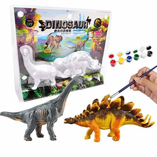 Place Sailfish Decora Tus propias Figuras de Dinosaurios DIY Dinosaur Arts Crafts Pintura