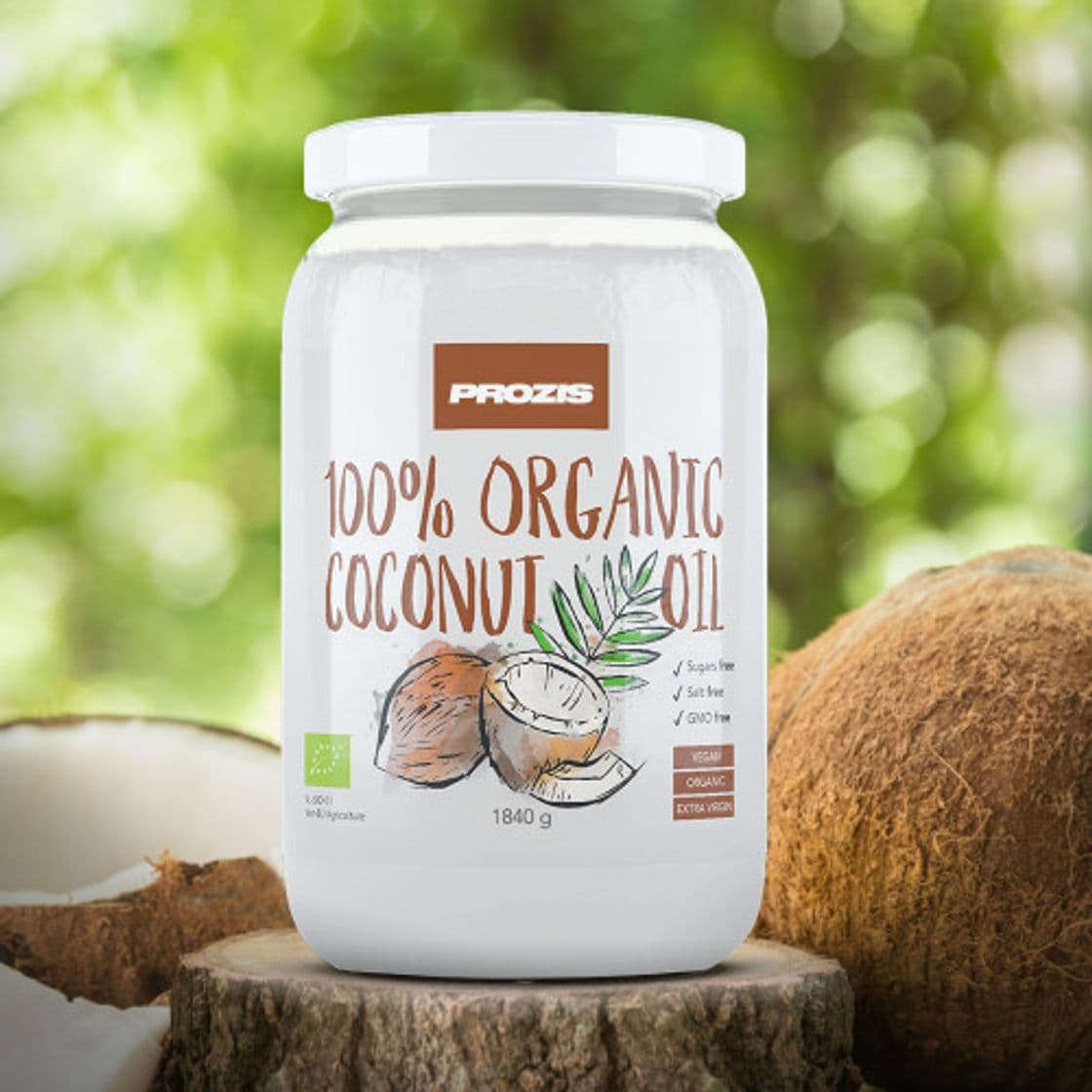 Product Prozis 100% Organic Coconut Oil 460g