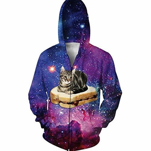 Lugar XJBDD Nuevos Hombres de la Moda Sudaderas con Capucha y Sudaderas Galaxy